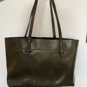 Olive Green Tote Bag